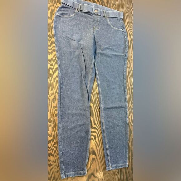 Hue Woman’s Jeggings. Blue. Size: Large. (103) - Picture 1 of 9